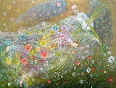 Ángel del trigo, 2018 (óleo sobre lino belga) de Annael Anelia Pavlova