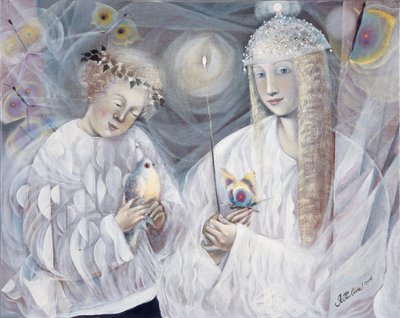 Gemini, 2006 (óleo sobre lino belga) de Annael Anelia Pavlova