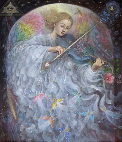 Ángel de la guarda, 2019 (óleo sobre lino belga) de Annael Anelia Pavlova
