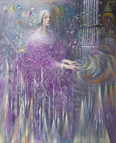 Poiesis-III: Religión, 2015 (óleo sobre lino belga) de Annael Anelia Pavlova