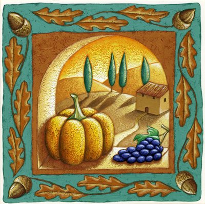 Cuatro estaciones, otoño, 2015 (gouache) de Annalisa Morrocco