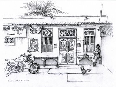 Almacén general, 2019 (lápiz de grafito) de Annalisa Morrocco