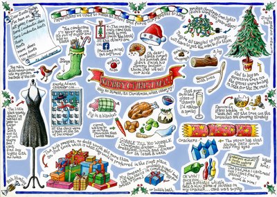Feliz Navidad, 2016 (acuarela) de Annalisa Morrocco