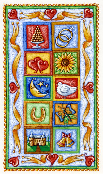 Campanas de boda, 2016 (gouache) de Annalisa Morrocco