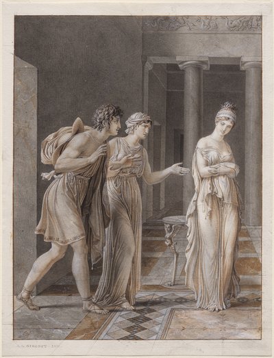 The Meeting of Orestes and Hermione de Anne-Louis Girodet de Roucy-Trioson