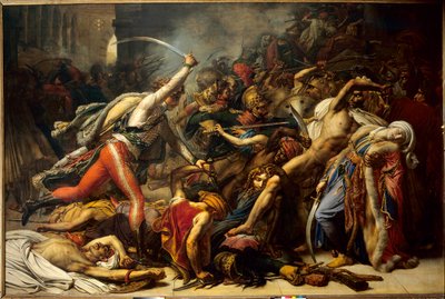 La revuelta de El Cairo, 21 de octubre de Anne Louis Girodet de Roucy Trioson