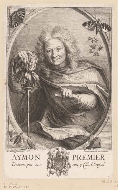 Retrato de Etienne Isidore Théophile Aymon Aymon Premier (título sobre objeto) de Anne Claude Philippe Caylus