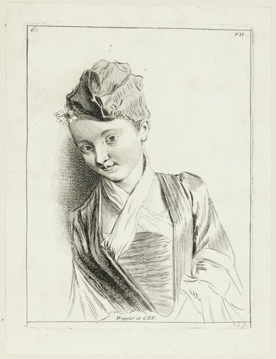 Cabeza de mujer de Anne Claude Philippe Caylus