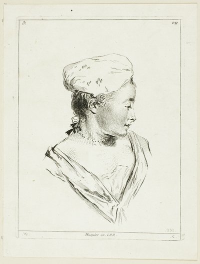 Cabeza de mujer de Anne Claude Philippe Caylus