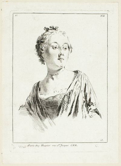 Cabeza de mujer de Anne Claude Philippe Caylus