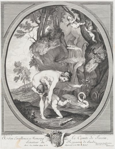 Venus atrapando a Cupido o Venus azotando a Cupido de Anne Claude Philippe de Caylus, Etienne Fessard