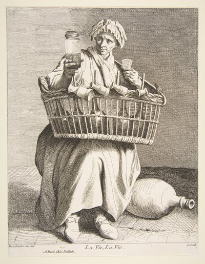 Vendedor de Brandy, 1737 de Anne Claude Philippe de Caylus