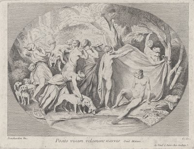 Diana en el baño después de regresar de la caza de Anne Claude Philippe de Caylus