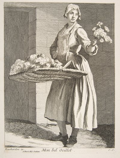 Vendedor de Flores, 1738 de Anne Claude Philippe de Caylus