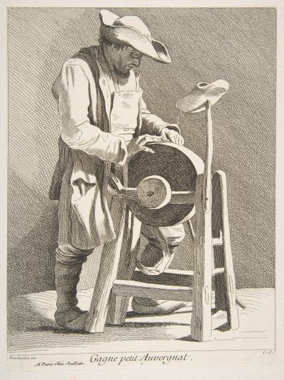 Afilador de Cuchillos, 1742 de Anne Claude Philippe de Caylus