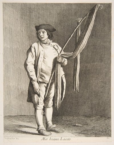 Vendedor de Encajes, 1738 de Anne Claude Philippe de Caylus
