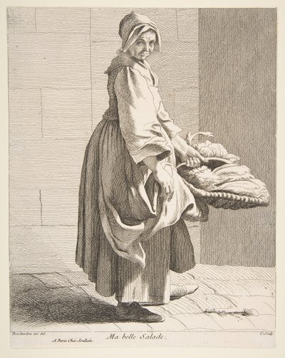 Vendedor de Lechugas de Anne Claude Philippe de Caylus