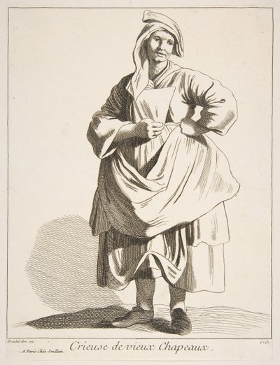 Vendedor de sombreros viejos, 1742 de Anne Claude Philippe de Caylus