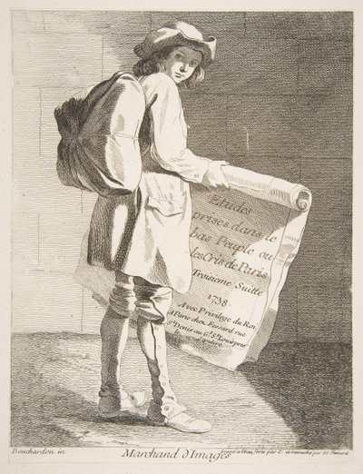 Vendedor de cuadros, 1738 de Anne Claude Philippe de Caylus