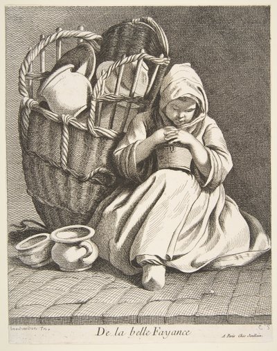 Vendedor de cerámica, 1738 de Anne Claude Philippe de Caylus