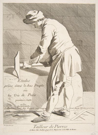 Cortador de Piedra, 1737 de Anne Claude Philippe de Caylus