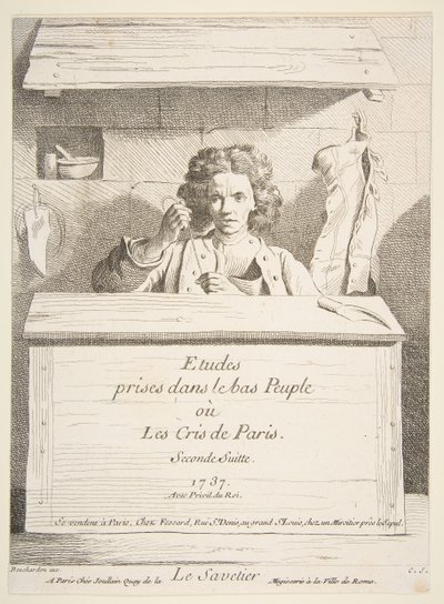 El Zapatero, 1737 de Anne Claude Philippe de Caylus