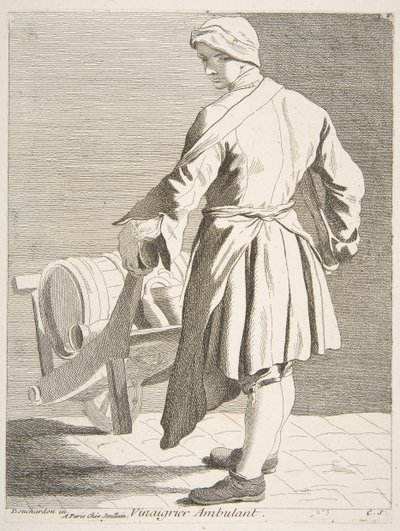 Vendedor ambulante de vinagre, 1738 de Anne Claude Philippe de Caylus