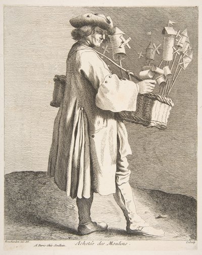 Vendedor de molinillos de Anne Claude Philippe de Caylus