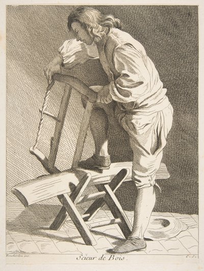 Leñador, 1742 de Anne Claude Philippe de Caylus