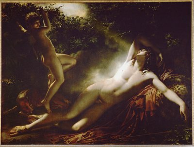 Endymion, efecto luna ... de Anne Louis Girodet de Roucy-Trioson