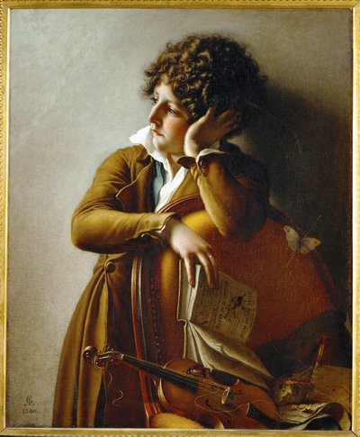 Retrato del joven Romainville Trioson ... de Anne Louis Girodet de Roucy-Trioson