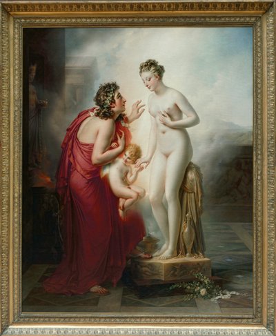 Pigmalión y Galatea ... de Anne Louis Girodet de Roucy-Trioson