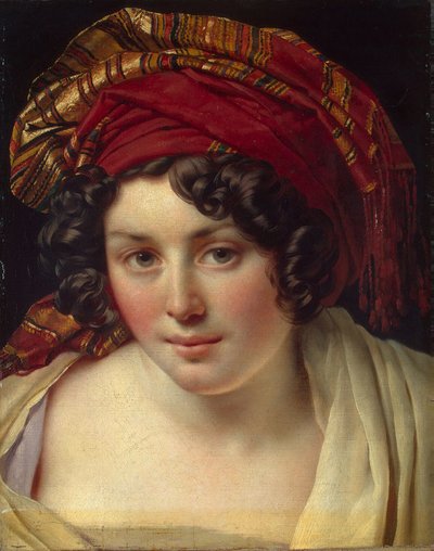 Cabeza de una Mujer con Turbante, ca. 1820 de Anne Louis Girodet de Roucy Trioson