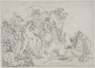 Invocación a las Divinidades que presiden sobre la Agricultura de las Geórgicas de Virgilio de Anne Louis Girodet de Roucy Trioson