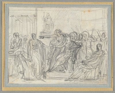 Escena del último acto de Corneille de Anne Louis Girodet de Roucy Trioson