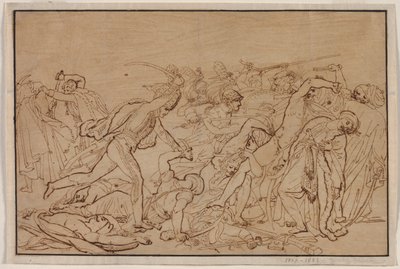 Estudio para La revuelta de El Cairo de Anne Louis Girodet de Roucy Trioson