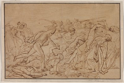 Estudio para La revuelta de El Cairo de Anne Louis Girodet de Roucy Trioson