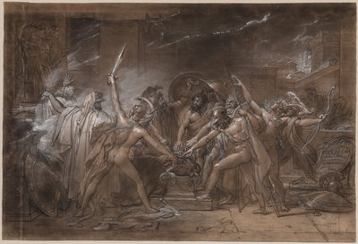 El juramento de los siete jefes contra Tebas de Anne Louis Girodet de Roucy Trioson