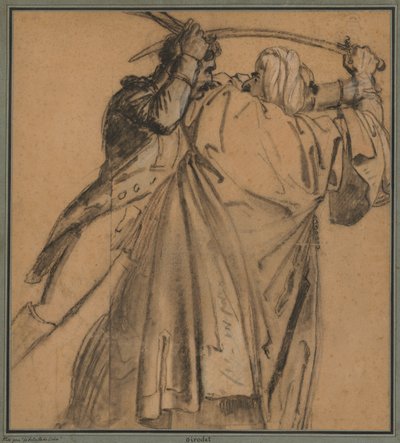 Dos Árabes, para La Revuelta de El Cairo, c. 1810 de Anne Louis Girodet de Roucy Trioson