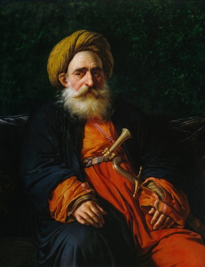 Retrato del Katchef Dahouth, Mameluco Cristiano de Anne Louis Girodet de Roussy Trioson