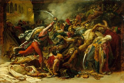 Boceto de La revuelta de El Cairo de Anne Louis Girodet de Roussy Trioson