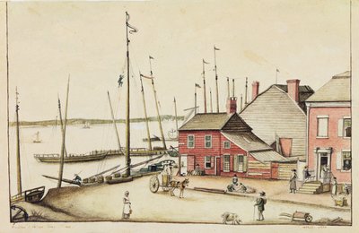 Río Hudson, Day Street, 1810 de Anne Marguerite Hyde de Neuville