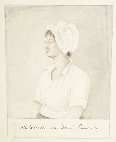 Retrato de una niña mulata de Anne Marguerite Hyde de Neuville