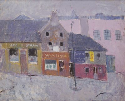 Causewayside, Edimburgo, c.1950 (óleo sobre lienzo) de Anne Redpath
