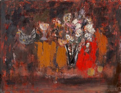Flores secas (óleo sobre lienzo) de Anne Redpath