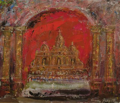 En una iglesia de San Pablo (óleo sobre lienzo) de Anne Redpath