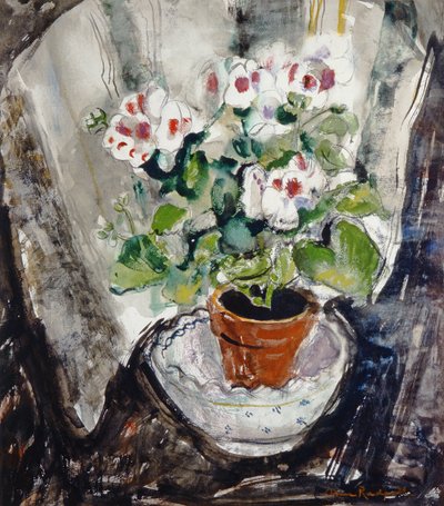 Pelargonium (acuarela sobre papel) de Anne Redpath