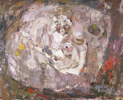 Table Top, c.1961 (óleo sobre tablero) de Anne Redpath