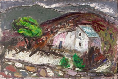El valle de San Martino di Lota, Córcega, c.1950-60 (óleo sobre tabla) de Anne Redpath