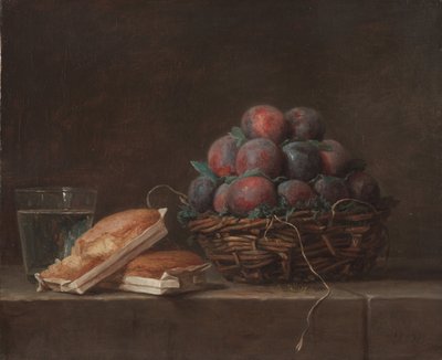 Cesta de Ciruelas de Anne Vallayer Coster